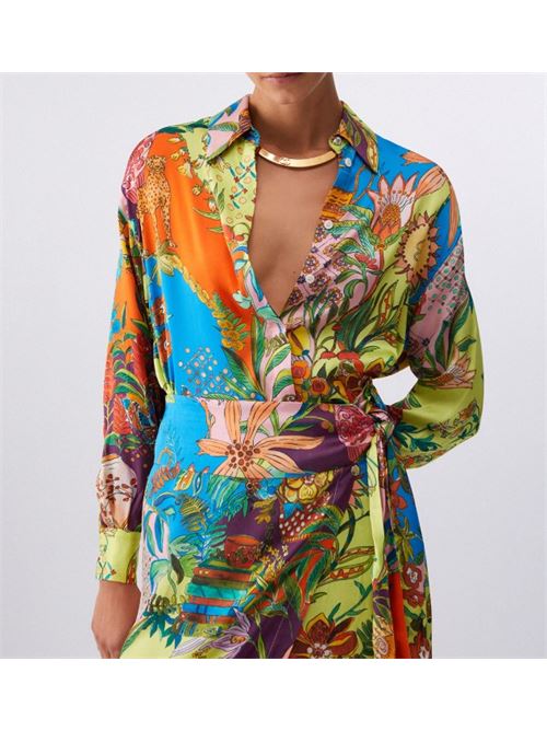 Camicia in raso stampato Liu Jo | WA6485T471A.P9363